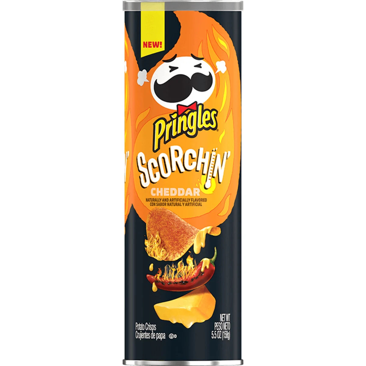 Pringles - Scorchin Cheddar 156g ( BLACK FRIDAY)