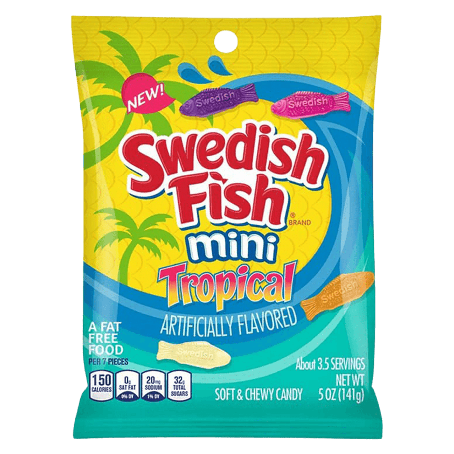 Swedish Fish - Tropical Mini 99g (BLACK FRIDAY)