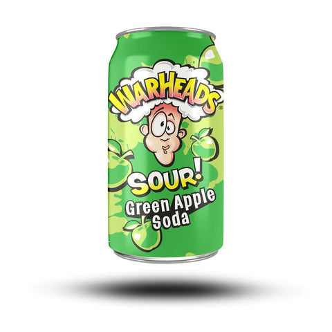 Warheads - Sour Green Apple Soda 355ml