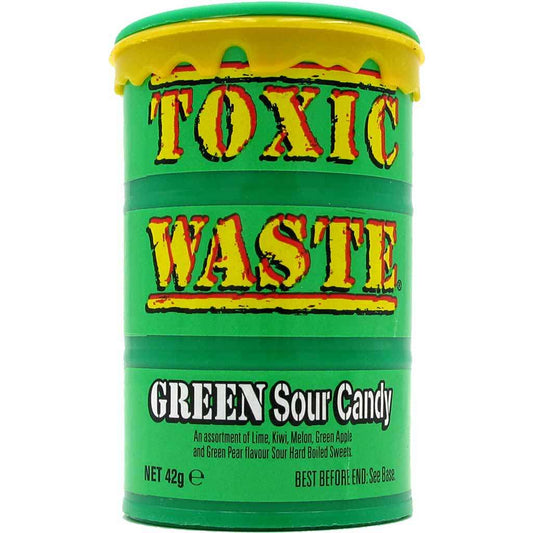 Toxic Waste - Green Sour Candy Drum 42g  ( BLACK FRIDAY)