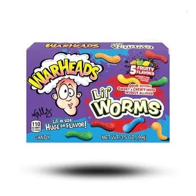 Warheads - Lil Worms Theatre Box 99g  ( BLACK FRIDAY)