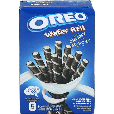 Oreo - Wafer Roll Vanilla Asia 54g  ( BLACK FRIDAY)