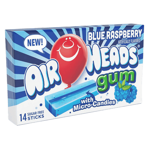 Airheads - Gum Blue Raspberry 33g   ( BLACK FRIDAY)