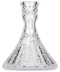 Caesar Crystal Cone - Vertical - Clear Shisha Bowl