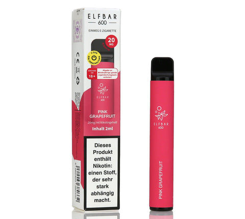 Elf Bar 600 Pink Grapefruit Aroma Einweg E-Shisha 20mg Nikotin