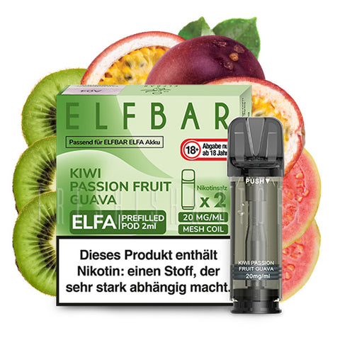 Elfbar Elfa Pods 2er Pack Kiwi Passion Fruit Guava