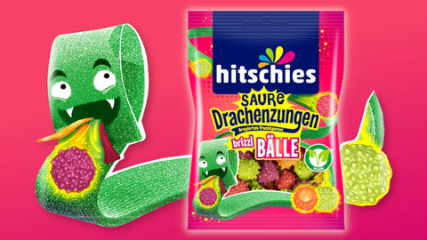 Hitschies Saure Drachenzungen Brizzl Bälle