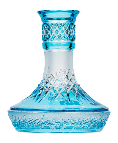 Moze Exclusive Glass Arc - Hoarfrost Up - Turquoise Shisha Bowl