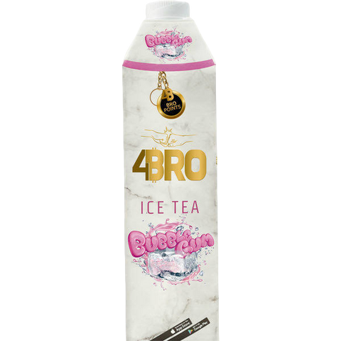 4 BRO ICE TEA BUBBLE GUM 1L (HALLOWEEN ANGEBOT)